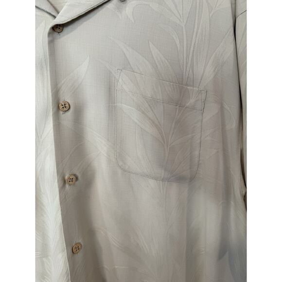 Tommy Bahama Silk Button-Up Shirt Rock Star Island Style Short Sleeve XL 2255 - Picture 3 of 8
